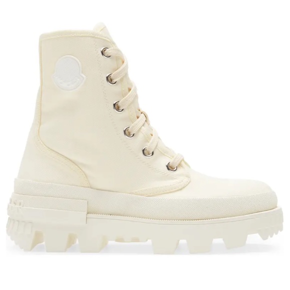 NIB $695 Moncler Pyla Water Repellent Bootie (Women) in White! - Picture 2 of 6
